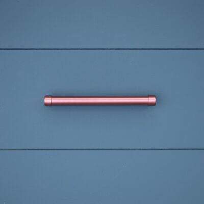 Copper Bar Handle - Raised - 160mm Hole Centres - Satin