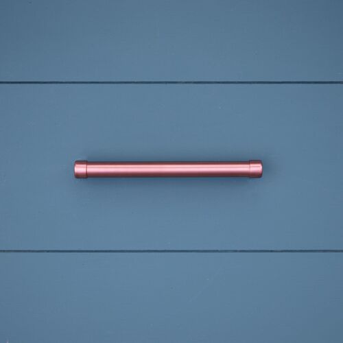 Copper Bar Handle - Raised - 640mm Hole Centres - Satin