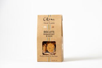 Biscuits apéritifs au Roquefort et Noix, en étui 80g 2