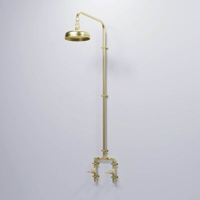 Brass Shower - Gurara Falls - Natural Brass (Unlacquered)