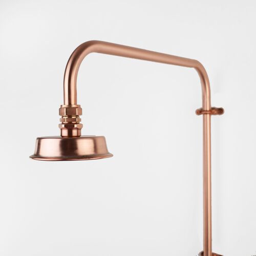 Copper Shower Head - Small Shower Rose - Satin Lacquered