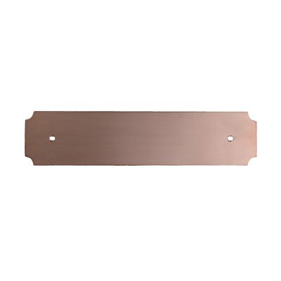 Placa trasera de cobre tradicional - Centros de agujeros de 128 mm - Cobre natural
