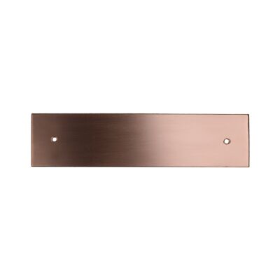 Placa trasera de cobre rectangular - Centros de agujeros de 288 mm - Mate