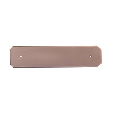 Angled Copper Backplate - 128mm Hole Centres - Satin