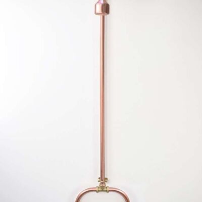 Copper and Brass Shower - Kamakura - Satin LacqueredSatin Lacquered