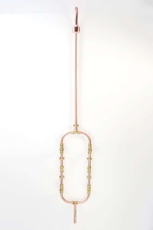 Copper and Brass Shower - Kanagawa - Satin LacqueredSatin Lacquered
