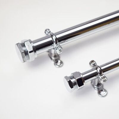 Curtain Rail in Chrome - 300cm - 15mm