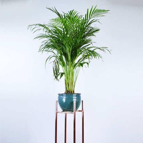 Handmade Tall Copper Plant Stand - Natural Copper