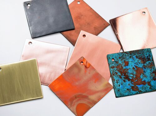 Copper Finishes Tiles - All Finishes Set