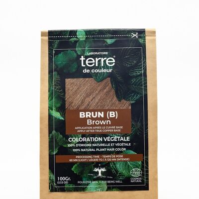 Terre de Couleur 100% pflanzliche Färbung Braun B.