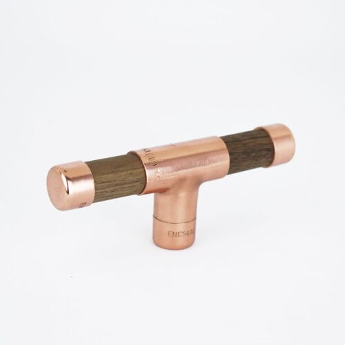 Copper Knob with Walnut T-shaped