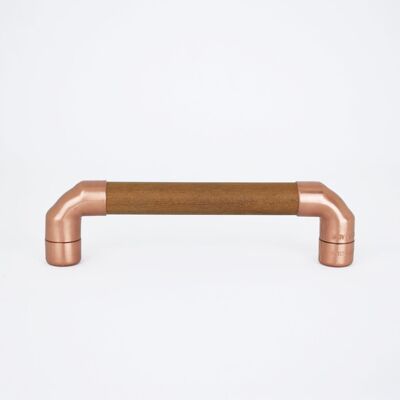 Copper Handle with Sapele - 352mm Hole Centres