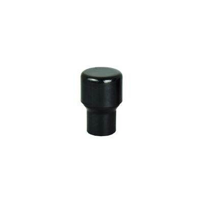 Perilla de cobre con relieve en negro mate - Ancho: 24 mm Profundidad: 38 mm