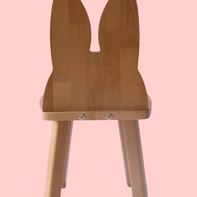 Chaise lapin bois hetre