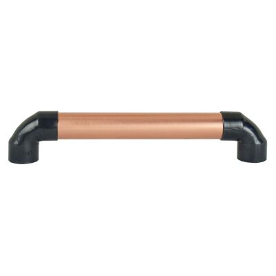 Matt Black Handle - Satin Copper Mix - 160mm Hole Centres