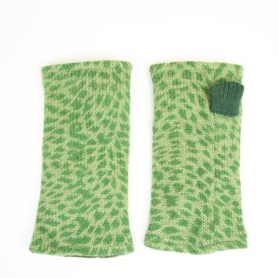 Animal Print Handwarmers Green