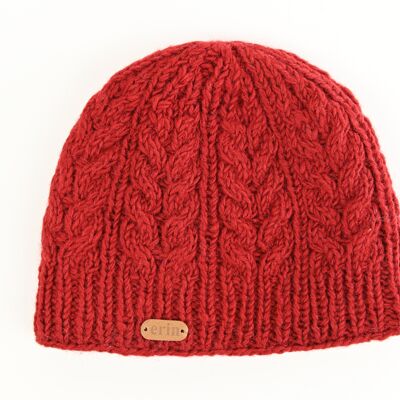 PK927 Aran Cable Pullon Rojo