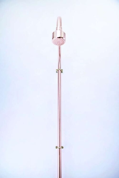 Outdoor Copper Shower - Teviot - Matt Lacquered
