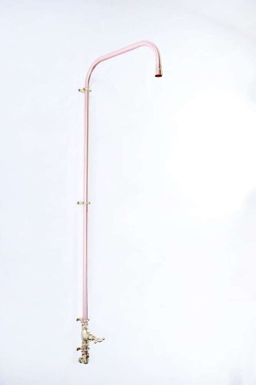 Therapeutic Spa Shower Design - Single Cascade - High Polish Lacquered