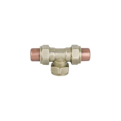 Brass and Copper Knob - T-Shaped - Matt