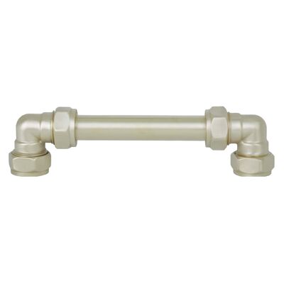 Brass Pull Handle - 128mm Hole Centres - Matt Lacquered
