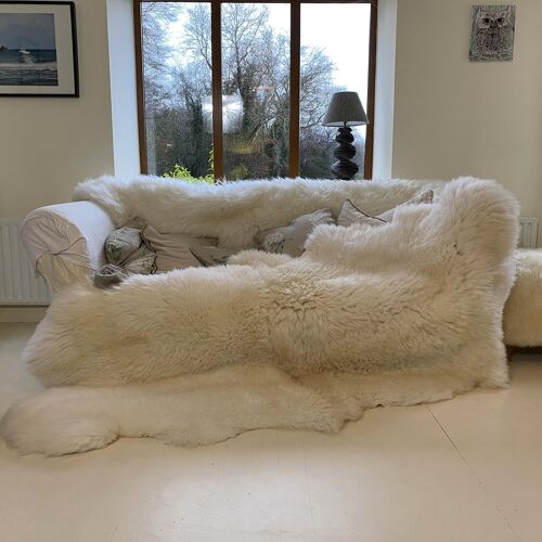 White Quad Sheepskin Rug