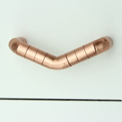 Copper Pull Handle - V-shaped - Natural Copper