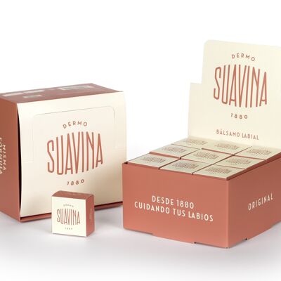Dermo - Suavina Original Lip Balm 10ml Jar Exhibitor 27 Units