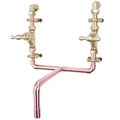 Copper Tap - Almendares - Natural Copper - Bathroom - Tap Spout Projection: 150mm / Pipe Inlet Centres: 200mm