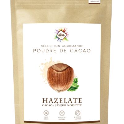 Hazelate - Poudre de cacao saveur pâte à tartiner aux noisettes