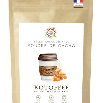 Kotoffee - Cacao en polvo para chocolate caliente con caramelo intenso