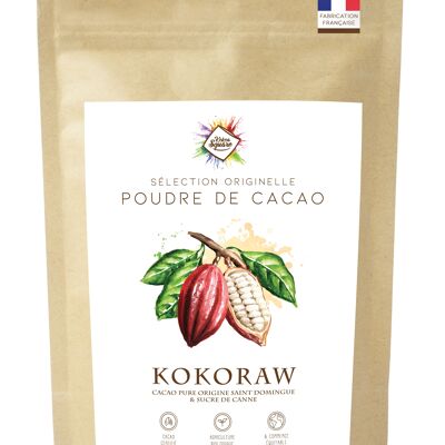 Sweet Kokoraw - Cacao en polvo para chocolate caliente con azúcar de caña