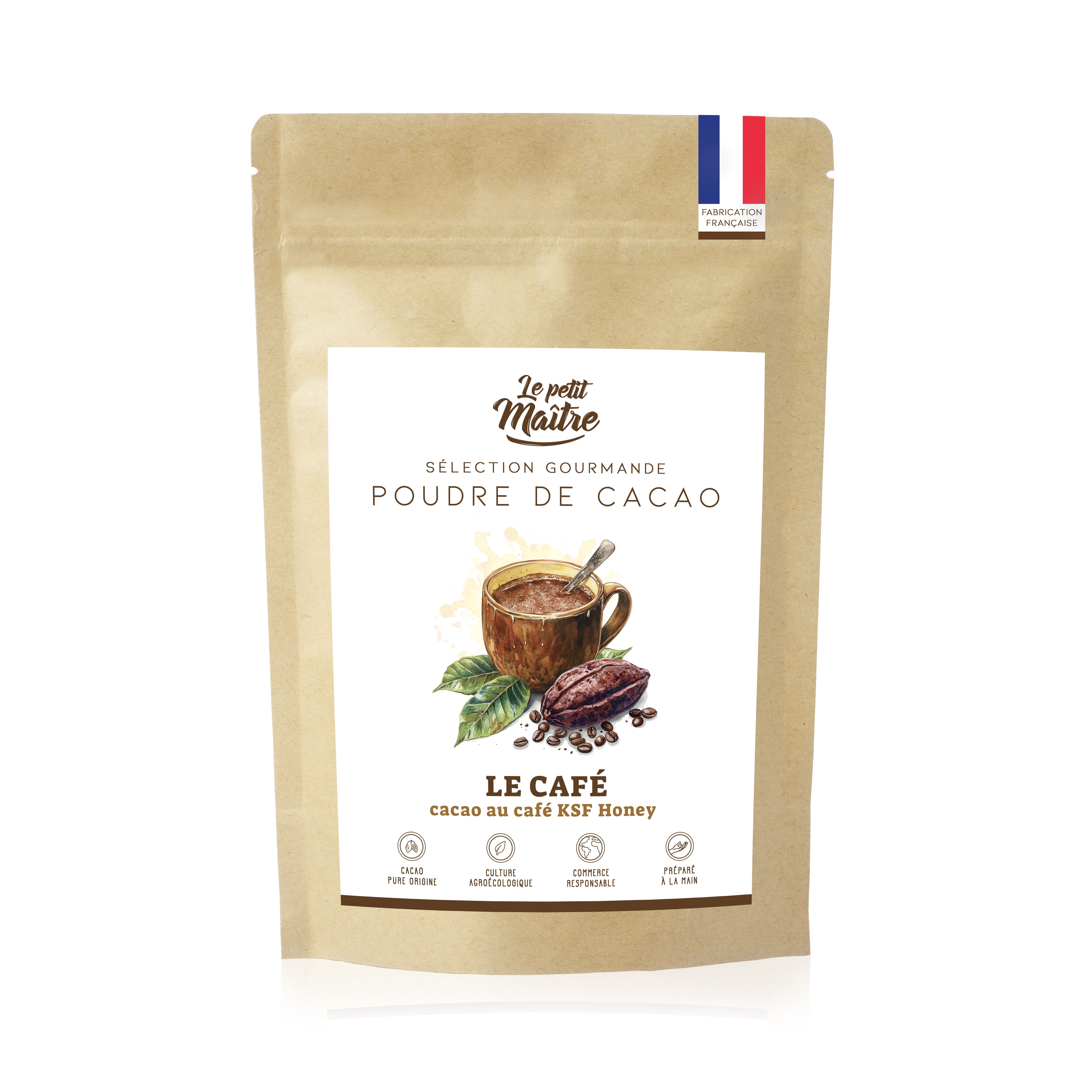 Poudre de cacao  pour chocolat chaud au café KSF Honey