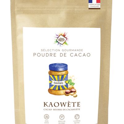 Kaowète - Poudre de cacao  pour chocolat chaud à la cacahuète