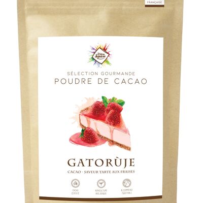 Gatorùje - Poudre de cacao saveur tarte aux fraises