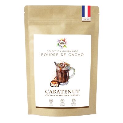 Caratenut - Poudre de cacao pour chocolat chaud à la cacahuète et au caramel