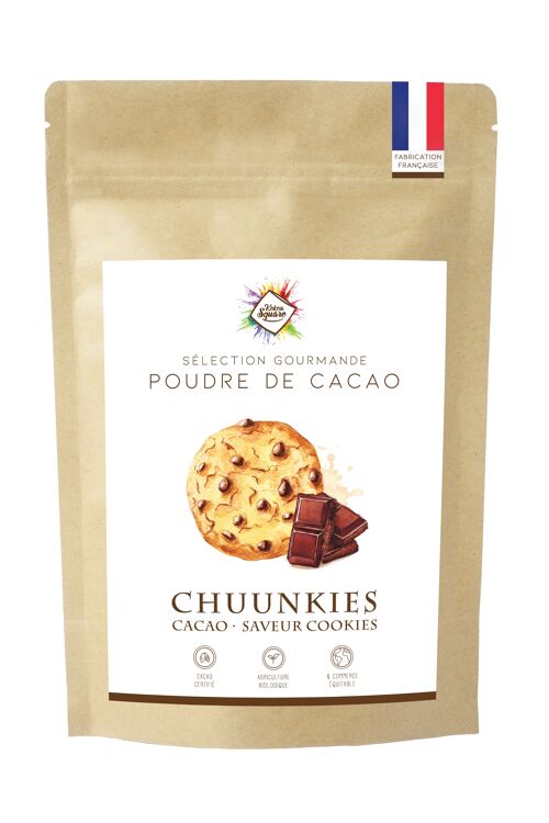 Chuunkies - Poudre de cacao  pour chocolat chaud saveur cookies