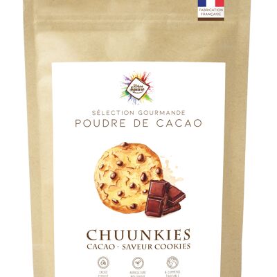 Chuunkies - Poudre de cacao  pour chocolat chaud saveur cookies