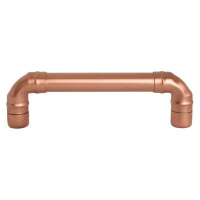 Copper Pull Handle - Vintage - 128mm Hole Centres - Natural Copper