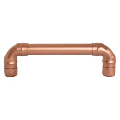 Copper Pull Handle - Vintage - 128mm Hole Centres - Satin
