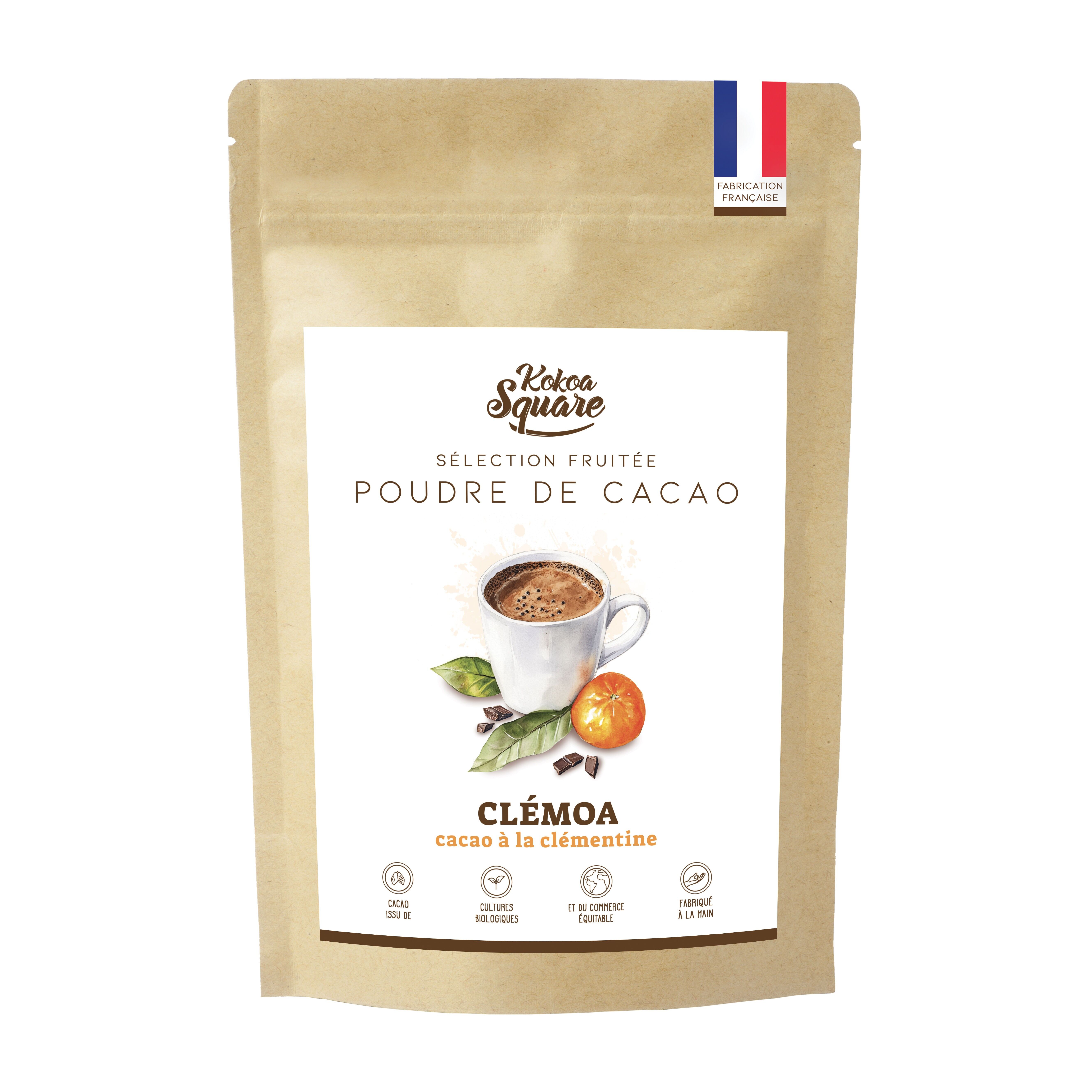 Clémoa - Kakaopulver für heiße Schokolade mit Clementine