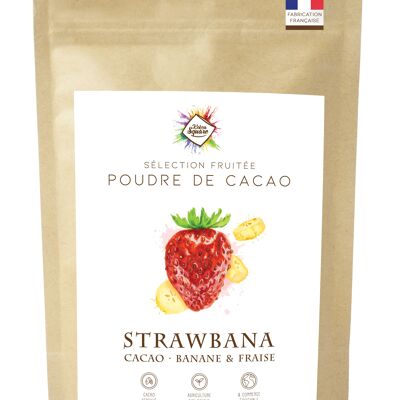 Strawbana - Poudre de cacao, fraise et banane
