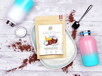 Konanani - Poudre de cacao  pour chocolat chaud à la banane et coco 3