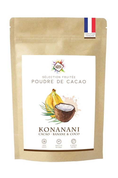 Konanani - Poudre de cacao, banane et coco