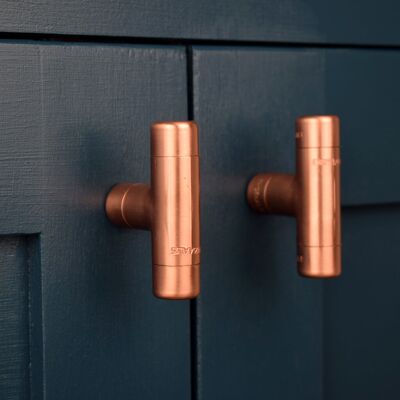 Copper Knob T-shaped - Matt