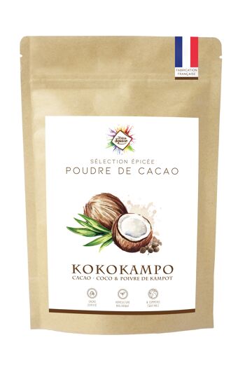 Kokokampo - Poudre de cacao, coco et poivre de Kampot 1