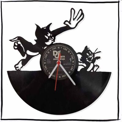 Tom and Jerry record clock