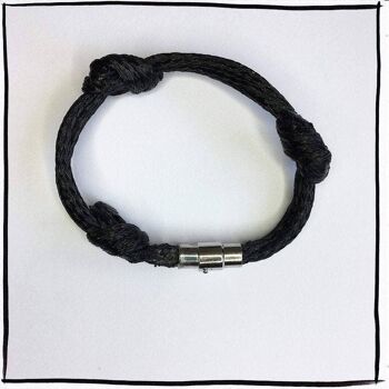 Bracelet recyclé de la mer du Nord (noir) 1