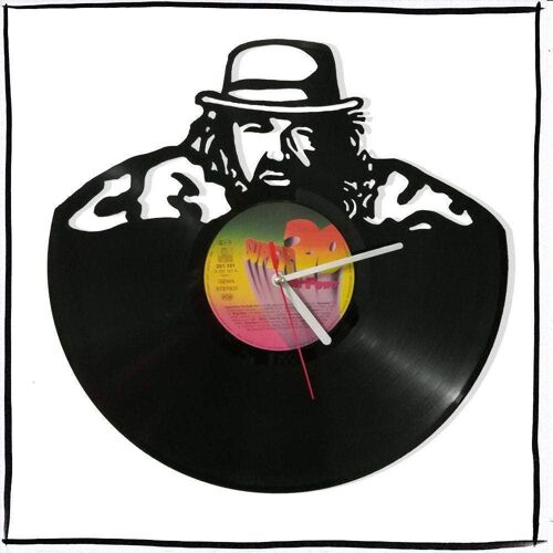 Wanduhr aus Vinyl Schallplattenuhr mit Bud Spencer Motiv
