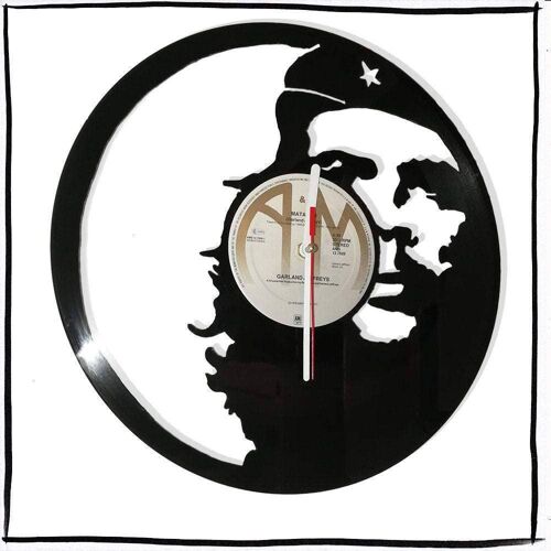 Wanduhr aus Vinyl Schallplattenuhr mit Che Guevara